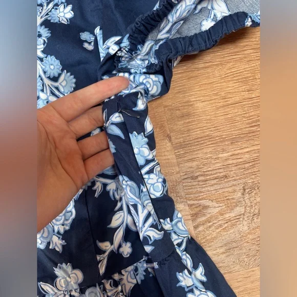 NWT J Crew tiered‎ floral dress size 14 puff sleeves cotton babydoll ornate - Picture 8 of 14